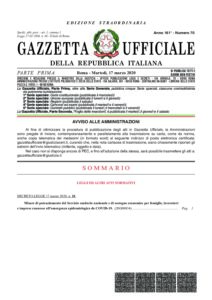 DECRETO-LEGGE 17 marzo 2020, n. 18(1)