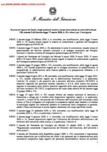 Decreto Ministeriale n. 187 del 26 marzo 2020 (1)